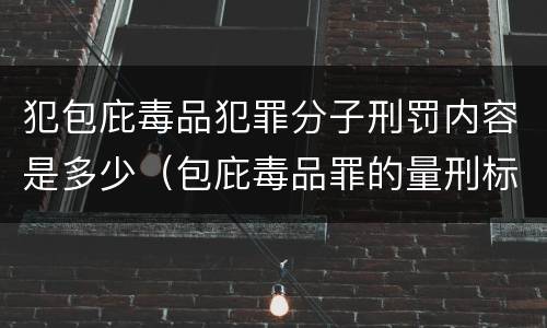 犯包庇毒品犯罪分子刑罚内容是多少（包庇毒品罪的量刑标准）