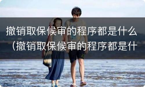 撤销取保候审的程序都是什么（撤销取保候审的程序都是什么意思）