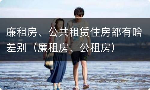 廉租房、公共租赁住房都有啥差别（廉租房、公租房）