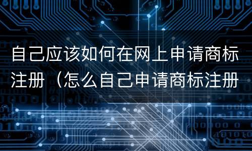 自己应该如何在网上申请商标注册（怎么自己申请商标注册）