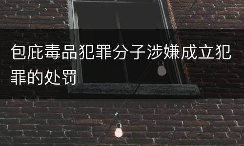包庇毒品犯罪分子涉嫌成立犯罪的处罚