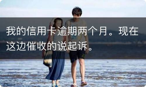 我的信用卡逾期两个月。现在这边催收的说起诉。
