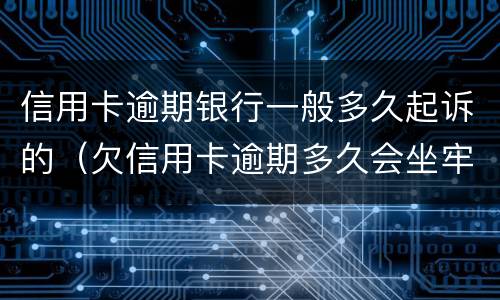 信用卡逾期银行一般多久起诉的（欠信用卡逾期多久会坐牢）