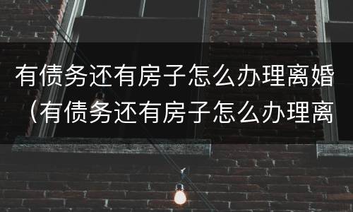 有债务还有房子怎么办理离婚（有债务还有房子怎么办理离婚证）