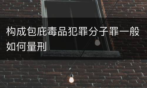 构成包庇毒品犯罪分子罪一般如何量刑