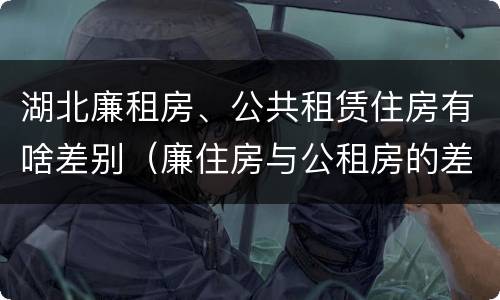 湖北廉租房、公共租赁住房有啥差别（廉住房与公租房的差别）