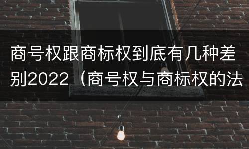 商号权跟商标权到底有几种差别2022（商号权与商标权的法律冲突与解决）