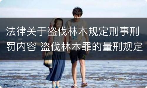 法律关于盗伐林木规定刑事刑罚内容 盗伐林木罪的量刑规定