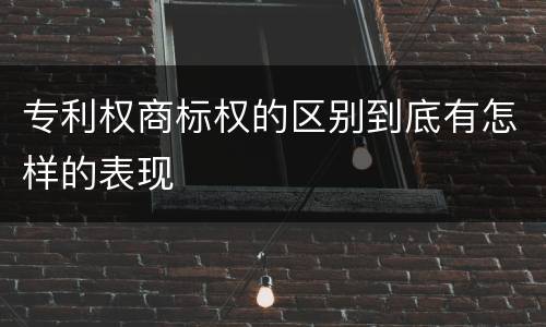 专利权商标权的区别到底有怎样的表现