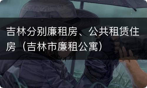 吉林分别廉租房、公共租赁住房（吉林市廉租公寓）