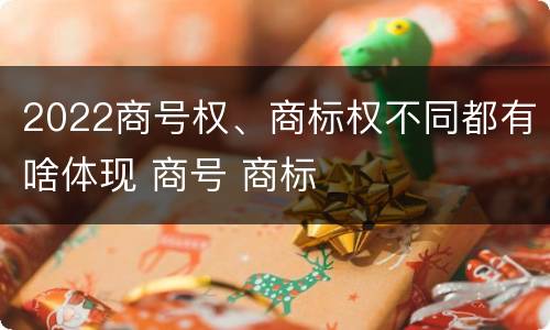2022商号权、商标权不同都有啥体现 商号 商标