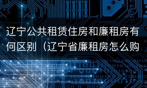 辽宁公共租赁住房和廉租房有何区别（辽宁省廉租房怎么购买产权）