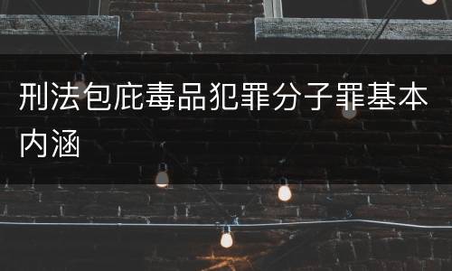 刑法包庇毒品犯罪分子罪基本内涵