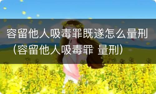 容留他人吸毒罪既遂怎么量刑（容留他人吸毒罪 量刑）