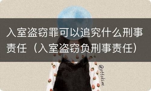入室盗窃罪可以追究什么刑事责任（入室盗窃负刑事责任）