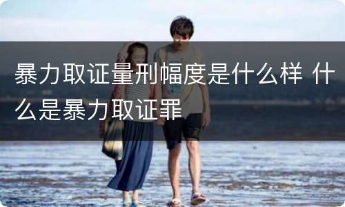 暴力取证量刑幅度是什么样 什么是暴力取证罪