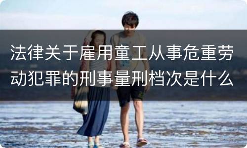 法律关于雇用童工从事危重劳动犯罪的刑事量刑档次是什么