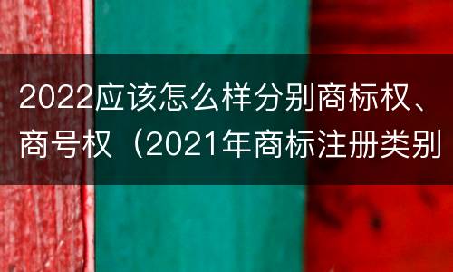 2022应该怎么样分别商标权、商号权（2021年商标注册类别）