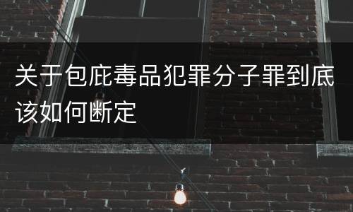 关于包庇毒品犯罪分子罪到底该如何断定