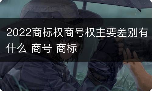 2022商标权商号权主要差别有什么 商号 商标
