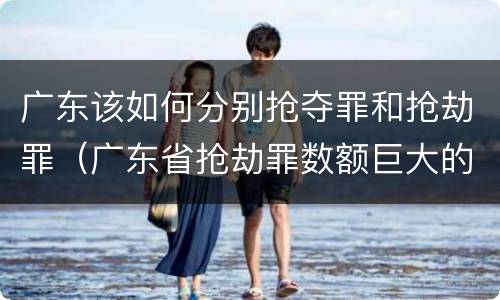 广东该如何分别抢夺罪和抢劫罪（广东省抢劫罪数额巨大的标准）