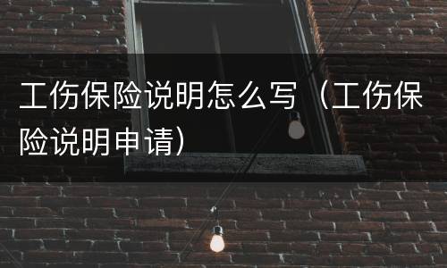 工伤保险说明怎么写（工伤保险说明申请）