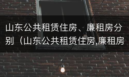 山东公共租赁住房、廉租房分别（山东公共租赁住房,廉租房分别有哪些）