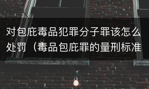 对包庇毒品犯罪分子罪该怎么处罚（毒品包庇罪的量刑标准）