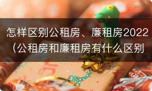 怎样区别公租房、廉租房2022（公租房和廉租房有什么区别?2019年的）