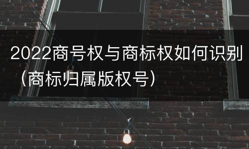 2022商号权与商标权如何识别（商标归属版权号）