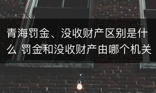 青海罚金、没收财产区别是什么 罚金和没收财产由哪个机关执行