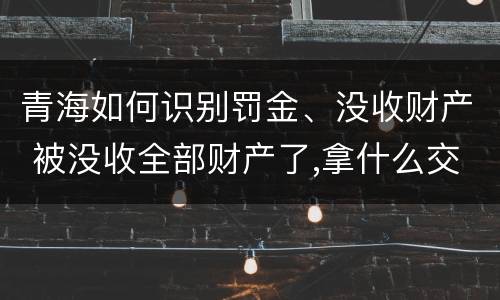 青海如何识别罚金、没收财产 被没收全部财产了,拿什么交罚金