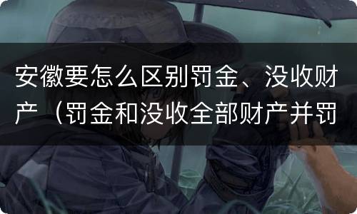 安徽要怎么区别罚金、没收财产（罚金和没收全部财产并罚）