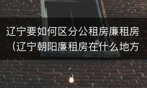 辽宁要如何区分公租房廉租房（辽宁朝阳廉租房在什么地方）