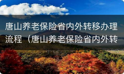 唐山养老保险省内外转移办理流程（唐山养老保险省内外转移办理流程图）