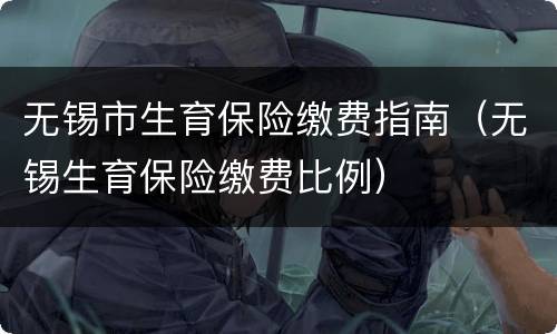 无锡市生育保险缴费指南（无锡生育保险缴费比例）