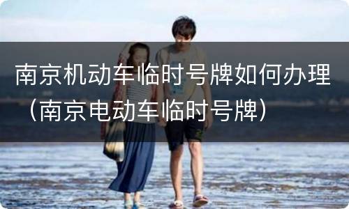 南京机动车临时号牌如何办理（南京电动车临时号牌）