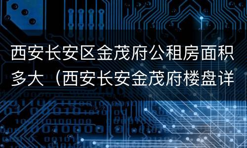 西安长安区金茂府公租房面积多大（西安长安金茂府楼盘详情）