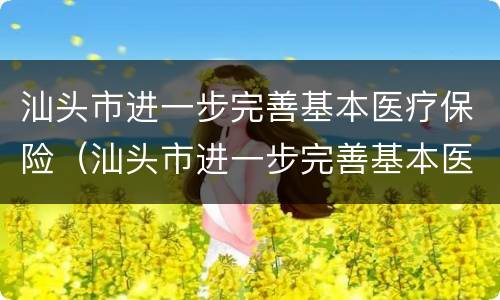 汕头市进一步完善基本医疗保险（汕头市进一步完善基本医疗保险制度）
