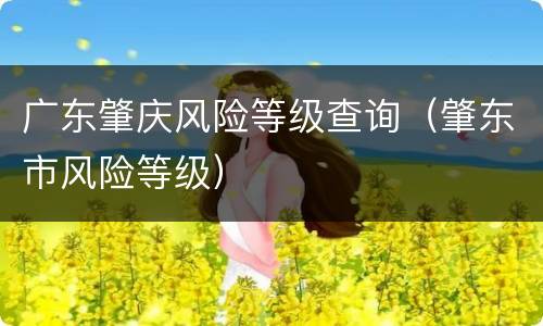 广东肇庆风险等级查询（肇东市风险等级）