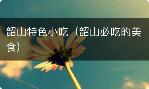 韶山特色小吃（韶山必吃的美食）
