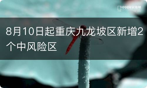 8月10日起重庆九龙坡区新增2个中风险区