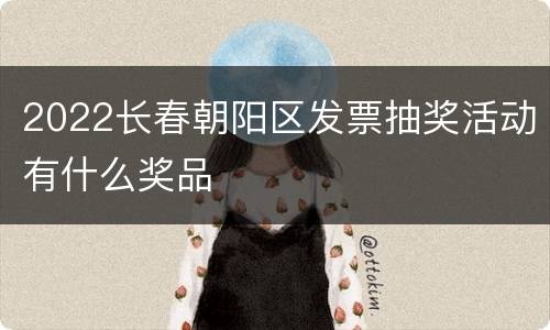 2022长春朝阳区发票抽奖活动有什么奖品