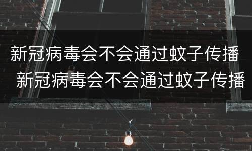 新冠病毒会不会通过蚊子传播 新冠病毒会不会通过蚊子传播给人类