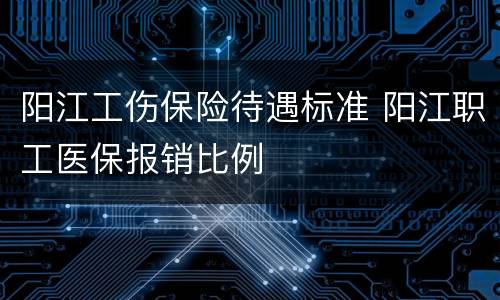 阳江工伤保险待遇标准 阳江职工医保报销比例