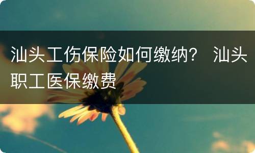汕头工伤保险如何缴纳？ 汕头职工医保缴费