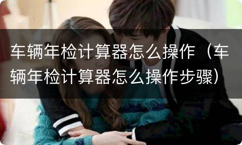 车辆年检计算器怎么操作（车辆年检计算器怎么操作步骤）