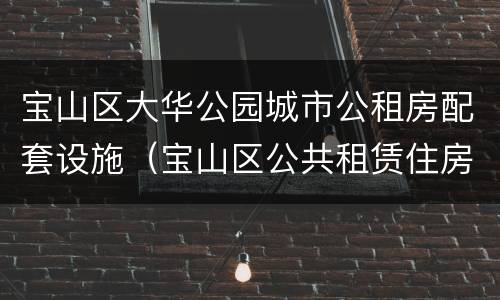 宝山区大华公园城市公租房配套设施（宝山区公共租赁住房）
