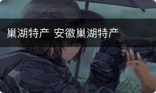 巢湖特产 安徽巢湖特产