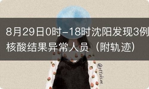 8月29日0时-18时沈阳发现3例核酸结果异常人员（附轨迹）
